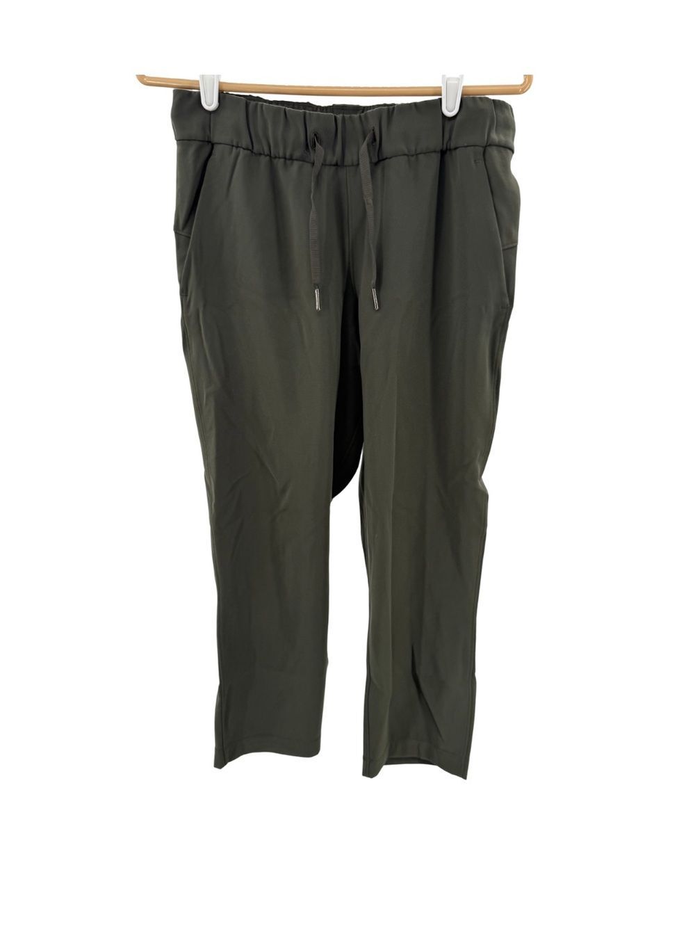lululemon athletica On the Fly Olive Green Cropped Women's Pants 6 W6AVMS 23”